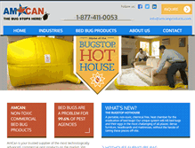 Tablet Screenshot of amcanproducts.com